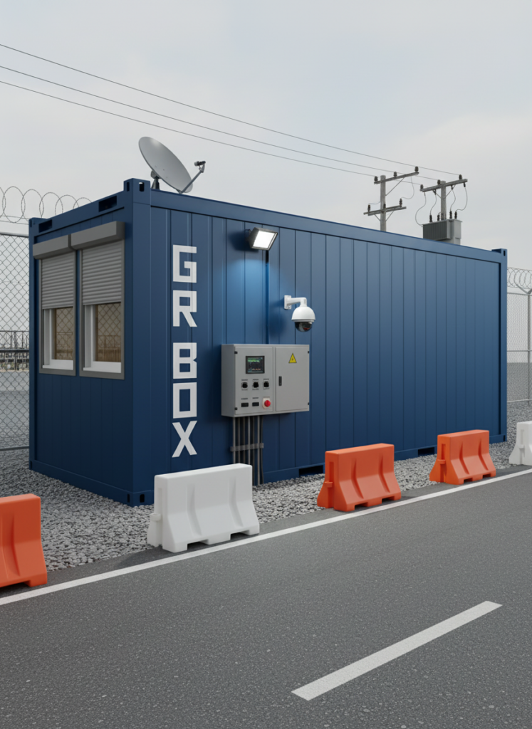 monoblocchi prefabbricati container area di controllo grbox