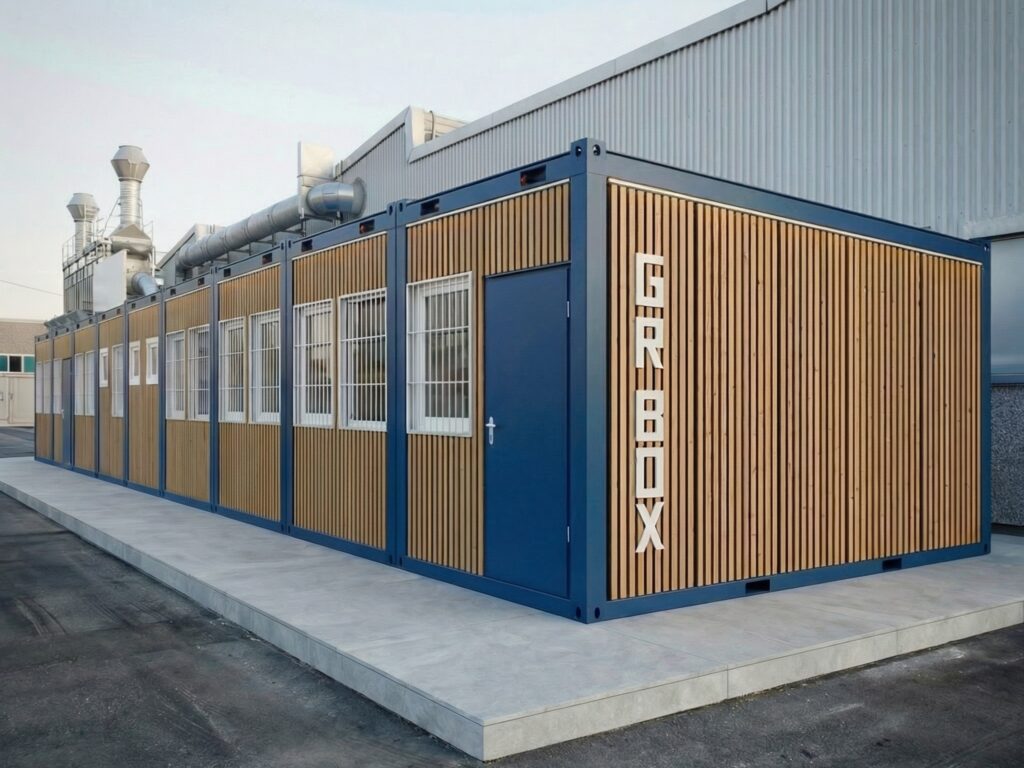 noleggio impianti modulari prefabbricati monoblocchi design belli per aziende e industrie